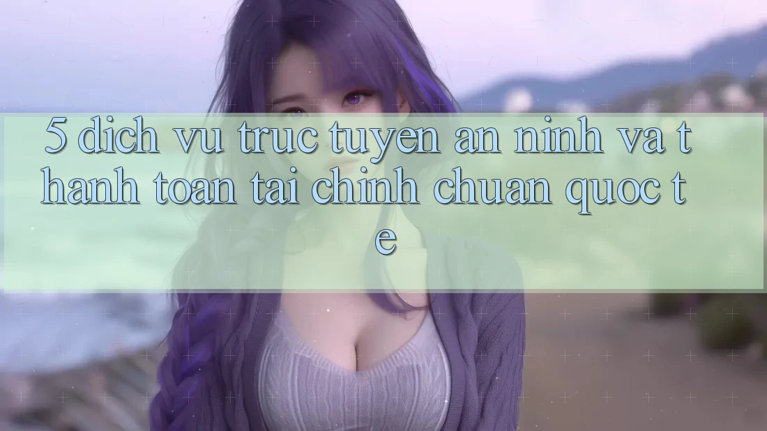 5. Dịch vụ trực tuyến An ninh Và Thanh toán Tài Chính Chuẩn Quốc Tế