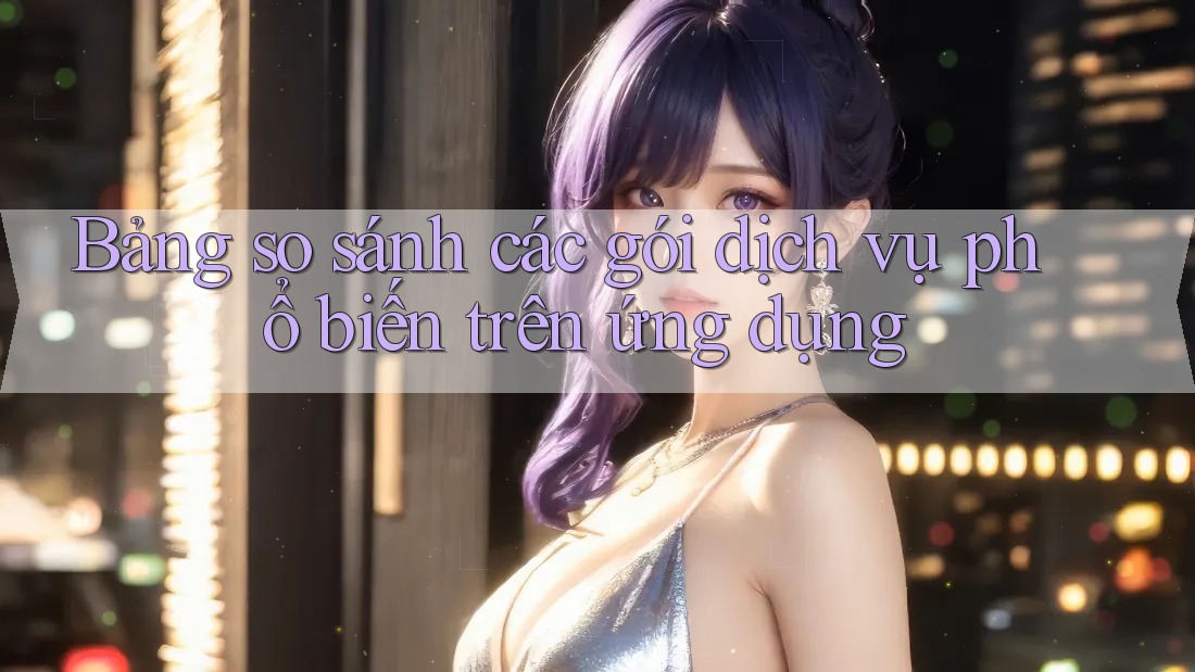 Bảng so sánh các gói dịch vụ phổ biến trên ứng dụng Bảng so sánh các gói dịch vụ phổ biến trên ứng dụng