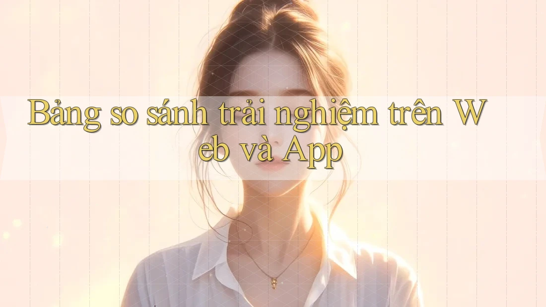 Bảng so sánh trải nghiệm trên Web và App Bảng so sánh trải nghiệm trên Web và App
