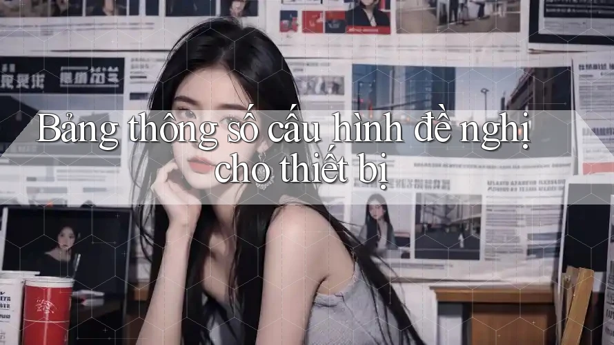 Bảng thông số cấu hình đề nghị cho thiết bị Bảng thông số cấu hình đề nghị cho thiết bị