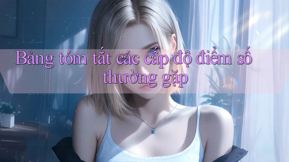 Bảng tóm tắt các cấp độ điểm số thường gặp