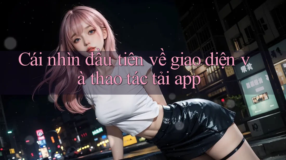 Cái nhìn đầu tiên về giao diện và thao tác tải app