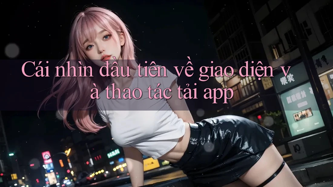 Cái nhìn đầu tiên về giao diện và thao tác tải app Cái nhìn đầu tiên về giao diện và thao tác tải app
