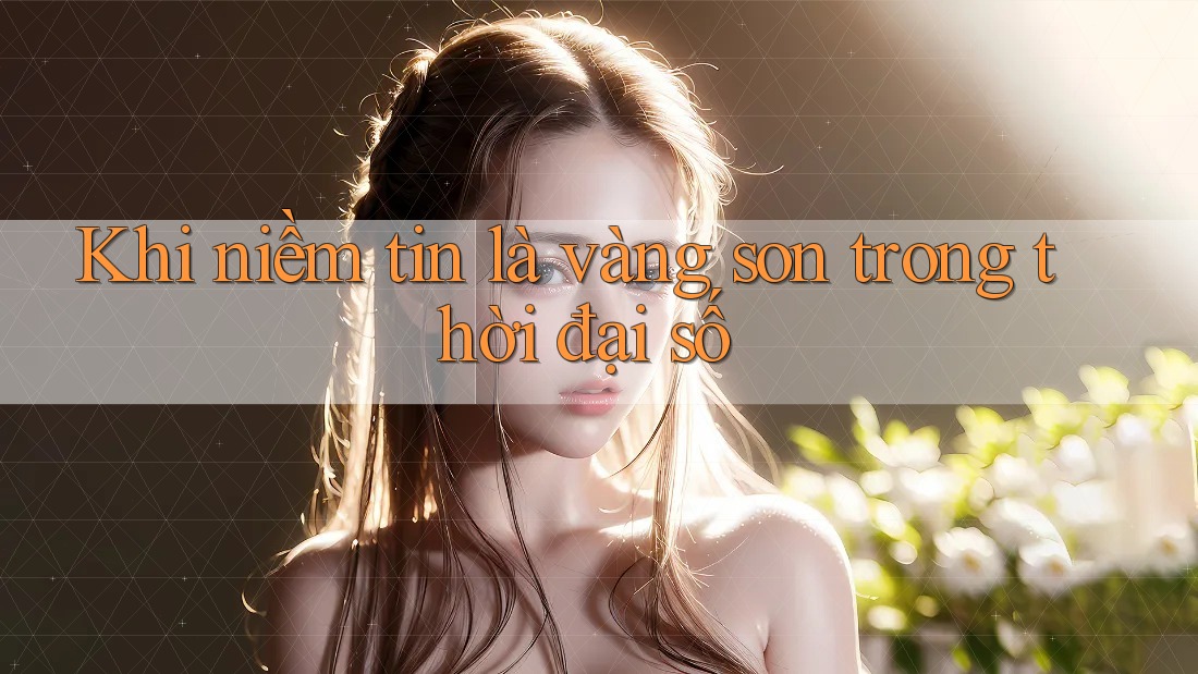 Khi niềm tin là vàng son trong thời đại số