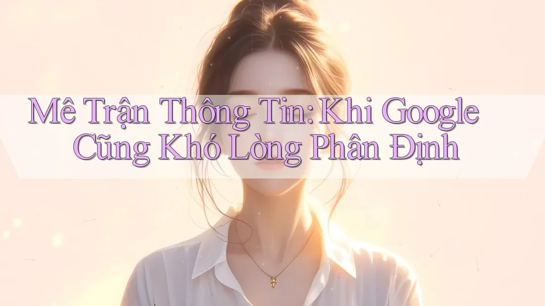 Mê Trận Thông Tin: Khi Google Cũng Khó Lòng Phân Định Mê Trận Thông Tin: Khi Google Cũng Khó Lòng Phân Định