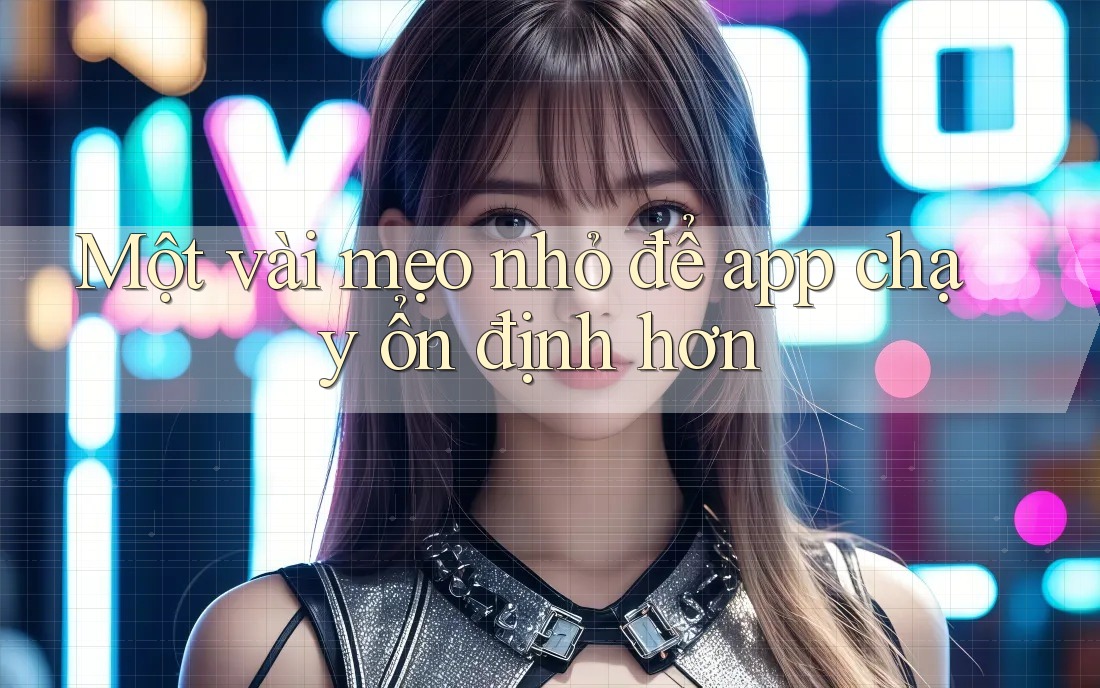 Một vài mẹo nhỏ để app chạy ổn định hơn Một vài mẹo nhỏ để app chạy ổn định hơn