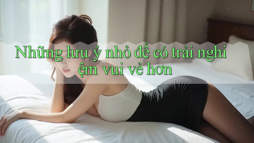 Những lưu ý nhỏ để có trải nghiệm vui vẻ hơn
