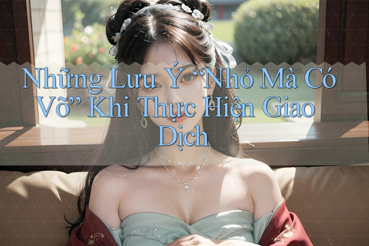 Những Lưu Ý “Nhỏ Mà Có Võ” Khi Thực Hiện Giao Dịch Những Lưu Ý “Nhỏ Mà Có Võ” Khi Thực Hiện Giao Dịch