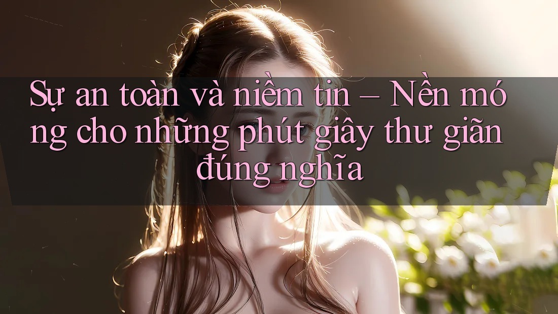Sự an toàn và niềm tin – Nền móng cho những phút giây thư giãn đúng nghĩa