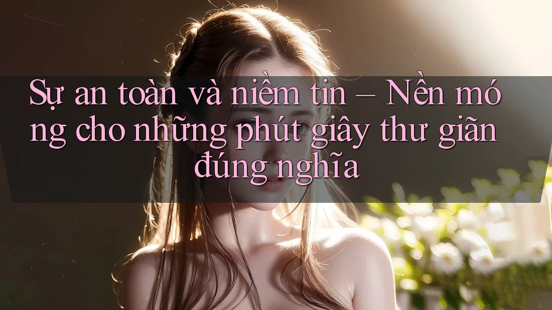 Sự an toàn và niềm tin – Nền móng cho những phút giây thư giãn đúng nghĩa Sự an toàn và niềm tin – Nền móng cho những phút giây thư giãn đúng nghĩa