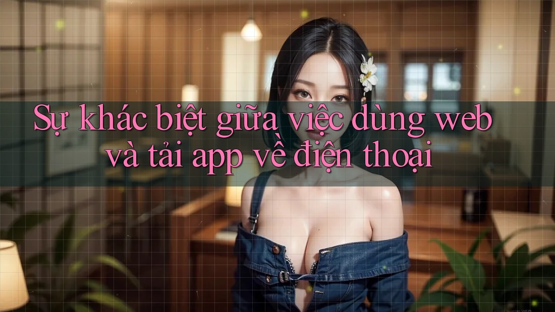 Sự khác biệt giữa việc dùng web và tải app về điện thoại Sự khác biệt giữa việc dùng web và tải app về điện thoại