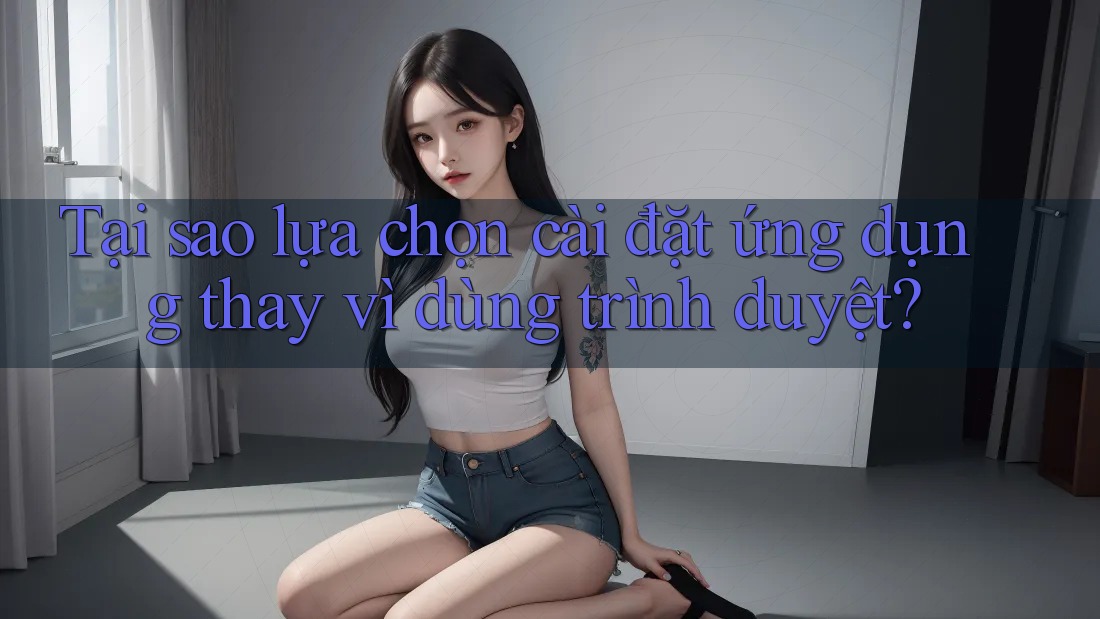 Tại sao lựa chọn cài đặt ứng dụng thay vì dùng trình duyệt?
