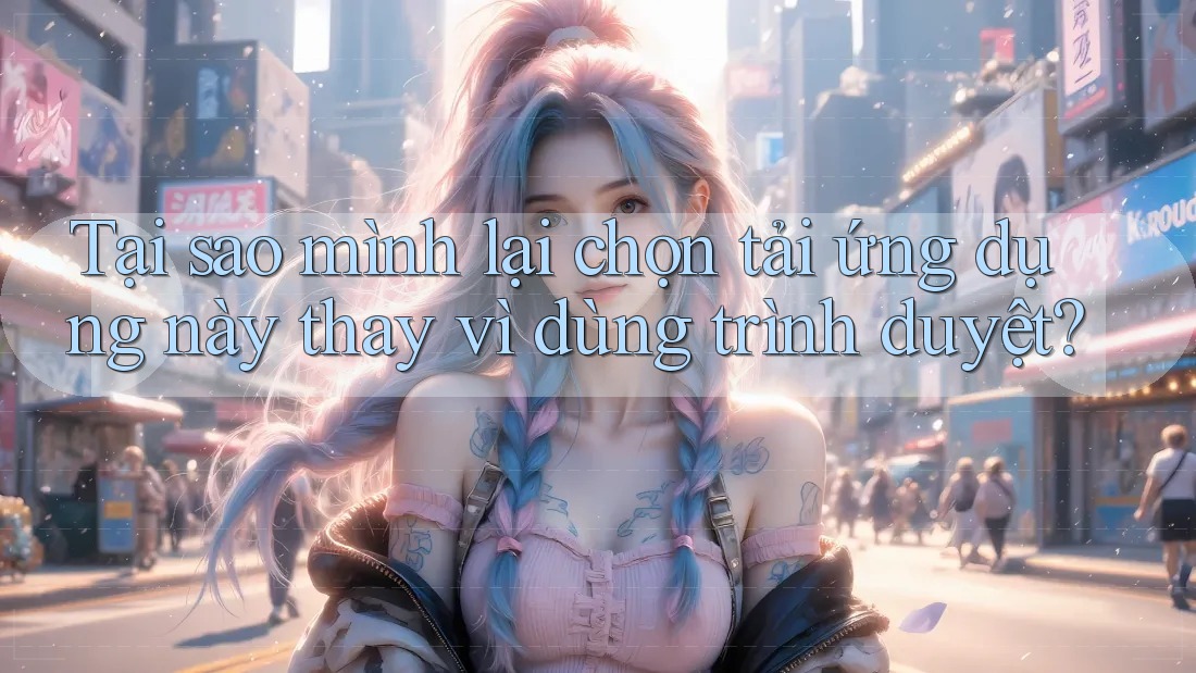 Tại sao mình lại chọn tải ứng dụng này thay vì dùng trình duyệt?